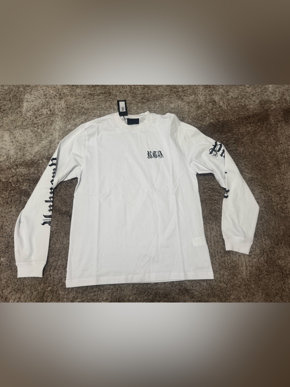R+A LONG SLEEVE WHITE SHIRT